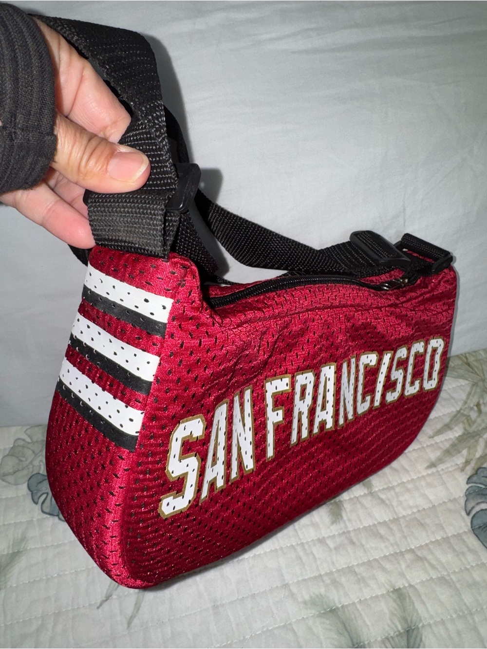 San Francisco Red Shoulder Bag - Sporty Crossbody Style New NWOT